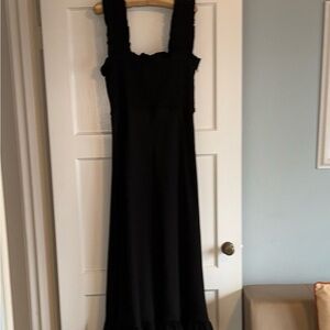 Ganni Elegant Black Maxi Dress